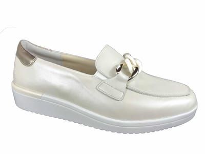 Solidus -Dames - off-white/ecru/parel - ballerina's & mocassins - maat 38.5