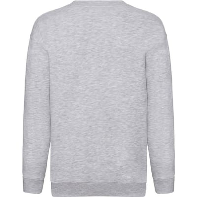 Fruit Of The Loom Kinder Unisex Premium 70/30 Sweatshirt (pak van 2) (Heather Grijs)