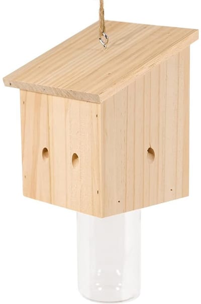 Herbruikbare Wespenval - Houten - Hangend - Eenvoudige Montage - Wespenval - gifvrij - navulbaar - Wespenvanger - Wespenverjager
