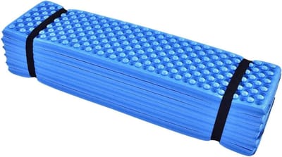Draagbaar luchtmatras - Slaapmatje Camping Matras - Buiten slapen - Eicelvormig ontwerp - 185 x 55 cm - Blauw