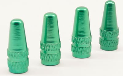 Frans of Presta ventiel - Groen aluminium ventieldoppen