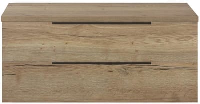 Seville Badmeubelset 120 cm - 2 Laden Esu - Wastafelblad Natuur Eiken Edge Greep