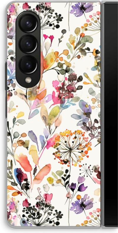Case Company® - Hoesje geschikt voor Samsung Galaxy Z Fold4 hoesje - Wilde grassen - Soft Cover Telefoonhoesje - Bescherming aan alle Kanten en Schermrand