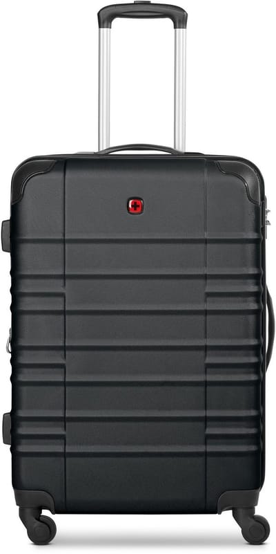 Wenger Amplar Evo 4 wielen Trolley M 65 cm met uitbreidingsplooi - Harde bagage - Combinatieslot - black