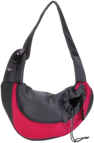 Famanu – Sling Draagtas voor Huisdieren – Messenger Tas voor Kleine Honden en Katten, Geschikt voor Reizen, Wandelen en Fietsen