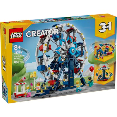 LEGO Creator LEGO® CREATOR 31389 Bouwspeelgoed met 3 bouwopties: Reuzenrad, UFO-rijbedrijf of carrousel
