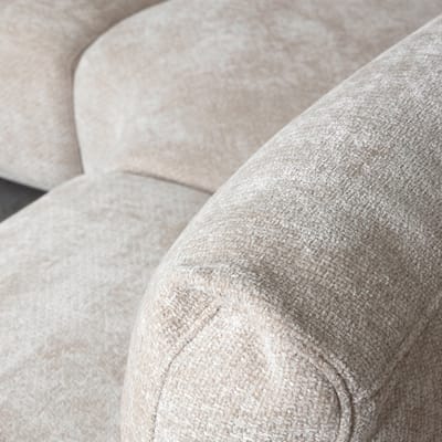 LABEL51 Milano Hoekbank - Naturel - Velvet - Hoekbank Rechts - - - Met Armleuning