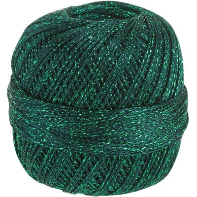 Haakgaren Glitter - Wintergroen