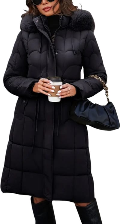 Winterjas Dames - Parka - Winter - Jas - Volwassen - Stijlvol - Zwart - S