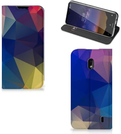 Nokia 2.2 Stand Case Polygon Dark
