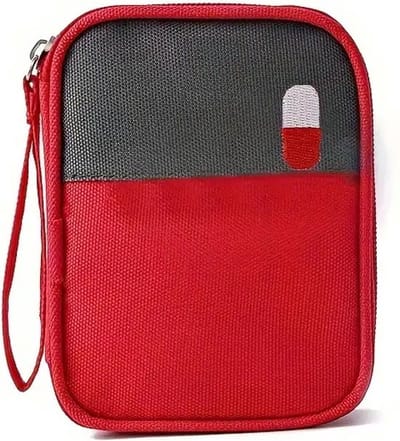 Azalia 2 EHBO-tassen – Waterdicht – Medicijntasje – 14×11×3 cm – Rood