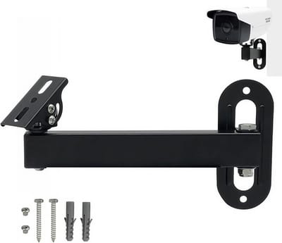 Projector Muurbeugel - Camera Houder - Beveiliging Monteren - 180 Graden Draaibaar - 20 cm Lengte - Zwart
