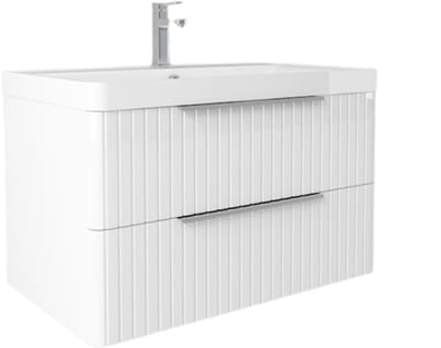 LINEA UNO - Ryk 100 - Glans wit - Badmeubel - - 301722