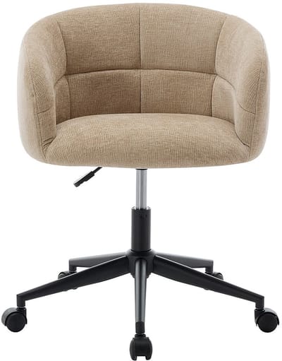 Vente-unique Bureaustoel - Stof met textuur - Beige - NOMITIO