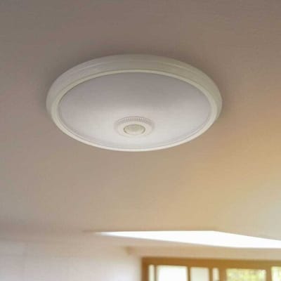 HOFTRONIC LED Plafondlamp - Met bewegingssensor - Rond - Ø29 cm - 12 watt - 1160 Lumen - 4000K neutraal wit - Wit - IP20 voor binnen