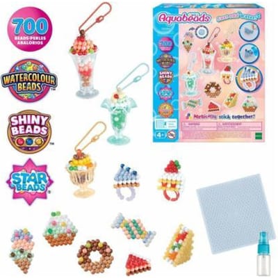 Aquabeads knutselset zoete accessoires- complete knutselset 700 parels in 31 kleuren