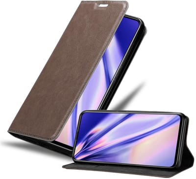 Cadorabo Hoesje geschikt voor Huawei P SMART PRO in KOFFIE BRUIN - Beschermhoes met magnetische sluiting, standfunctie en kaartvakje Book Case Cover Etui