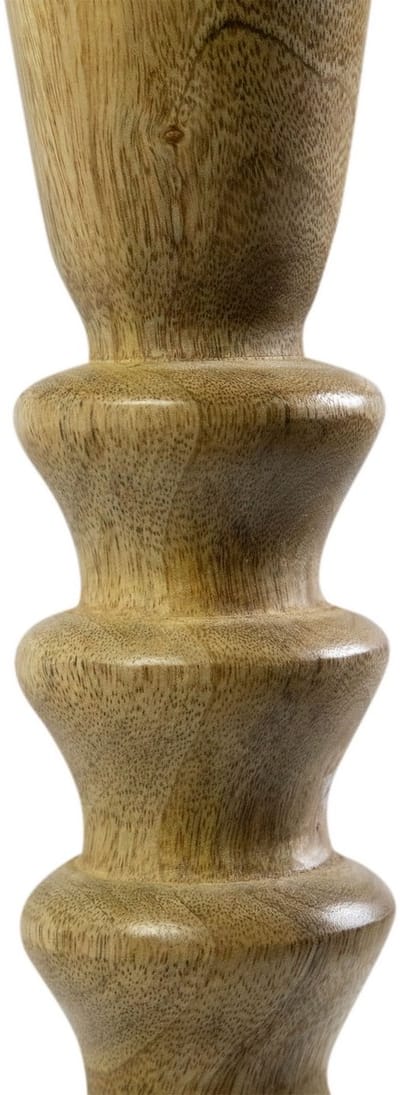 Kandelaar mango hout ringen 30cm