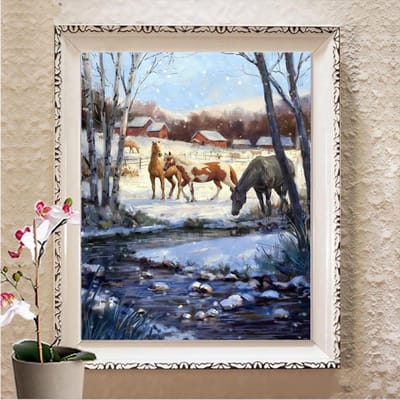 5D DIY diamant schilderij sneeuwpop strass kunst diamant borduurwerk cartoon kruissteek winter wanddecoratie Full Square 20X30CM