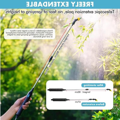Draagbare elektrische tuinsproeier voor pesticiden, desinfectie en irrigatie - 5 liter capaciteit, ideaal voor tuinonderhoud en gewasbescherming