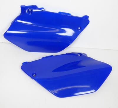 zij nummerplaten rechts links blauw ufo voor motor yamaha 125 yz 2002 tot 2005