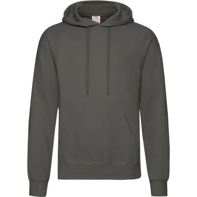 Fruit Of The Loom Unisex Volwassenen Klassiek Sweatshirt met capuchon (Licht Grafiet)
