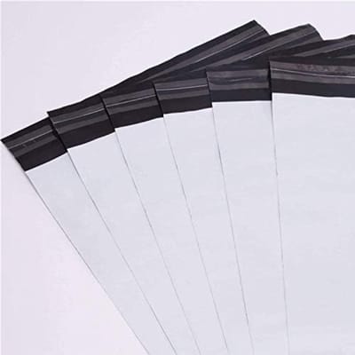 PromoHome Plastic Verzendzakken 100 Stuks - Zelfklevende Waterdichte Verpakking voor Kleding en Textiel - 42x47 cm + 5 cm Klep - Ongedoorzichtig en Beschrijfbaar