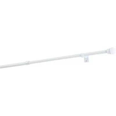 Sencys - Gordijnroede - Verstelbaar - Wit - 125-175cm