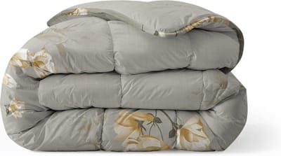 Zelesta Everyday Design White Blossom 200x200cm - Dekbed zonder overtrek - 30 dagen proefslapen - Wasbaar hoesloos dekbed - Bedrukt dekbed - All year zomerdekbed & winterdekbed