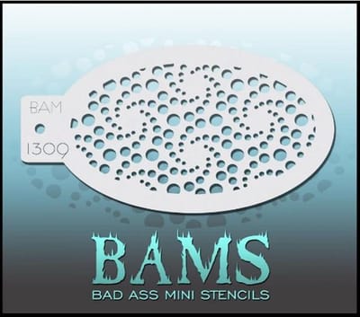 Bad Ass BAM - Schmink stencil 1309 / Schminksjabloon