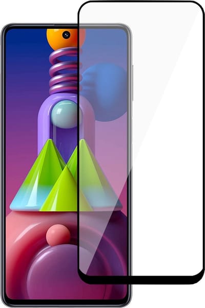Screenprotector geschikt voor Samsung M51 - 1x Glas Tempered Glass Screen Protector Full Screen