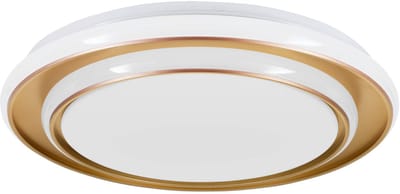 EGLO Moschetta Plafondlamp - Ø 40 cm - Goud/Wit - Instelbaar wit licht (warm, neutraal en daglicht)