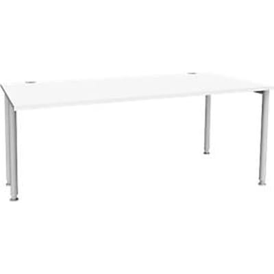 Schäfer Shop  Genius Bureautafel MODENA FLEX, breedte 1800 mm, aan een zijde ingekort, wit