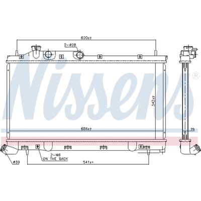 Radiator, motorkoeling NISSENS 67743