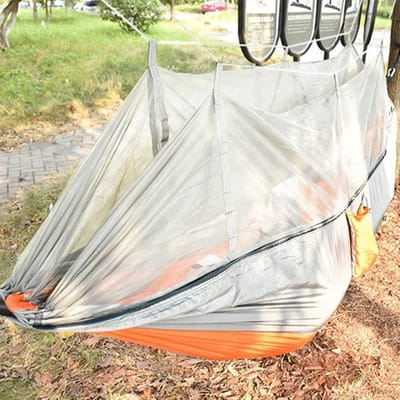 hangmat, 260cm×140cm Net Camping Outdoor met Anti-Camping Mesh for Patio Yard Travel Garden