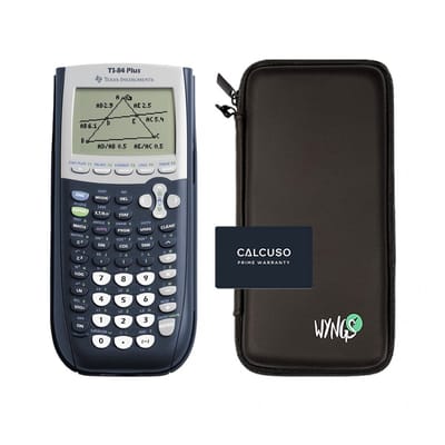 TI-84 Plus incl. WYNGS Beschermhoes Zwart - Grafische Rekenmachine - Basis Pakket