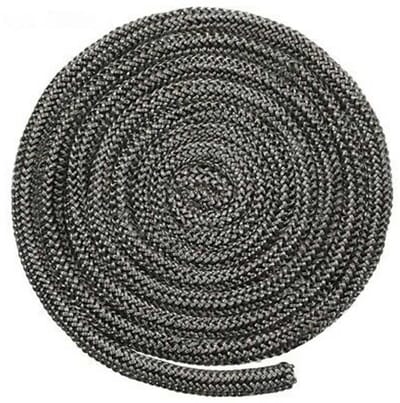 Dailygoods- Kachel Deurpakking 9mm - Glasvezel Touw - Ronde Afdichting - 3 Meter - Duurzaam - Geschikt voor Hout/Pelletkachels - Deurpakkingen