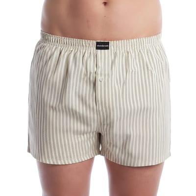 2-Pack Herenshort met Opening van Essentieel Katoen AADXY