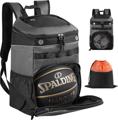 Multifunctionele sportrugzak met laptopvak en bevestigbare was-/schoenentas – 35 liter