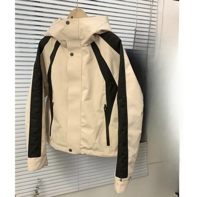Zwart en Wit Jas Donsjas Dames Kort Nieuw Winter Winddicht Met Capuchon Dikke Jas 2XL black