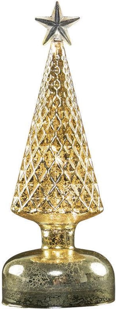 Mars & more - Dennenboom - Led - Goud - Glas - 24cm