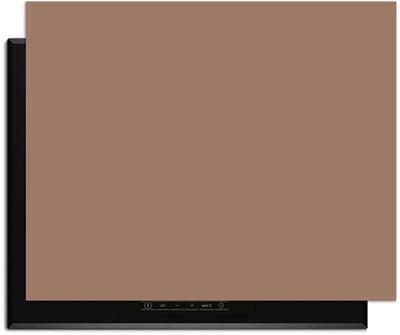KitchenArt - Mocha Mousse – Inductie Beschermer - 76x51.5 cm - Kookplaat Beschermer - Luxe Afdekplaat Inductieplaat - Anti-slip & Oprolbaar - Beschermmat Inductiekookplaat