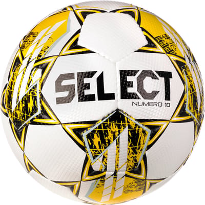 Select Numero 10 V23 (Size 4) Wedstrijdbal - Wit / Geel | Maat: 4