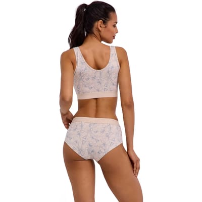 FALKE Daily Comfort Print 2-Pack huidvriendelijk elastisch katoen multipack beha dames veelkleurig - maat XS