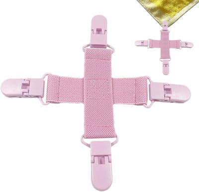 Lakens ontwarrende tang - Deken houder - Was organiseren - Voorkomt klitten - 15 x 15 cm - Roze