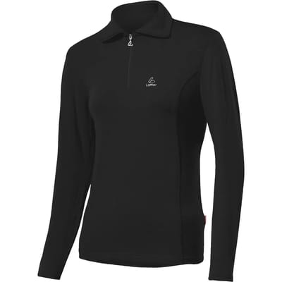 Loeffler Transtex Basic T-shirt Met Lange Mouwen Zwart M Vrouw