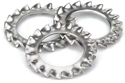 Dailygoods- Borgschijven 304 Roestvrij Staal - Sterborgschijven - Sluitingen Sieraden Maken - Trilbestendige Schijven - Bevestigingselementen - 10 Stuks - Sluitringen