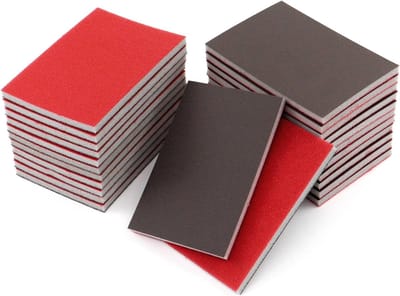 Sanding Pads - 24 Pieces - 180-3000 Grit Size - Wet and Dry Sandpaper - Sanding Block voor Hout - Droog Bouwen - Metaal en Verf - Sanding Sponge voor Carrosserie Reparatie