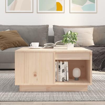 vidaXL - Salontafel - 60x61x32,5 - cm - massief - grenenhout