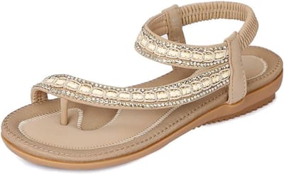 Dames sandalen PU leer 3cm hak elastisch bandje met teenseparators beschikbaar in maten 36-41 EU
